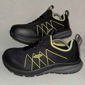 Keen Vista Energy Shift Work Utility  Black/Yellow Carbon Toe Slip On Men’s 11D
